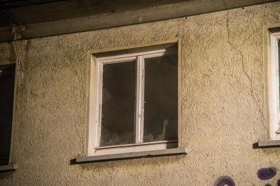 Esslingen: Brand in leerstehendem Gebaeude am Bahnhof